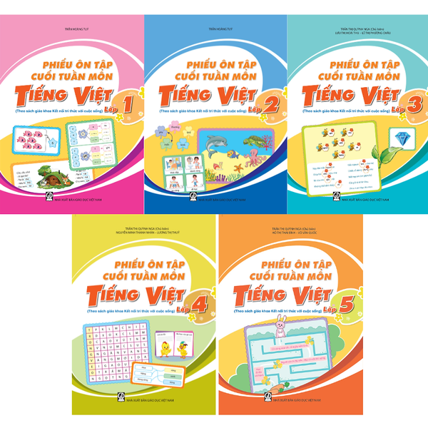 Sách - Phiếu Ôn Tập Cuối Tuần Môn Tiếng Việt 1 2 3 4 5 ( Kết Nối )