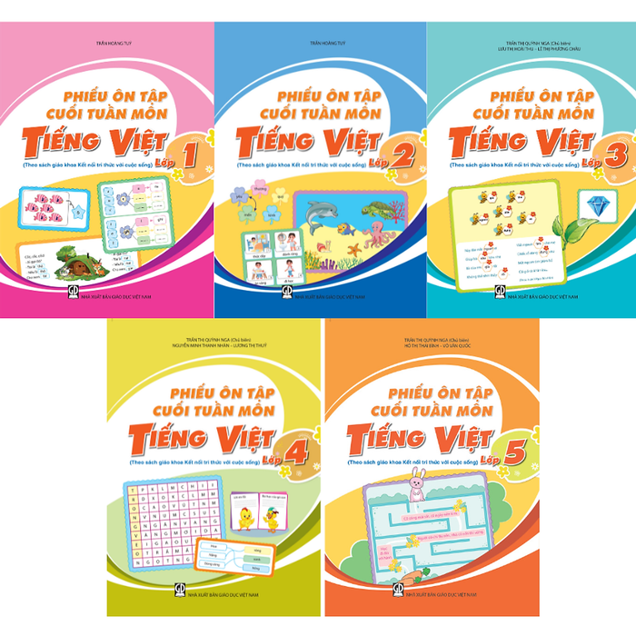 Sách - Phiếu Ôn Tập Cuối Tuần Môn Tiếng Việt 1 2 3 4 5 ( Kết Nối )