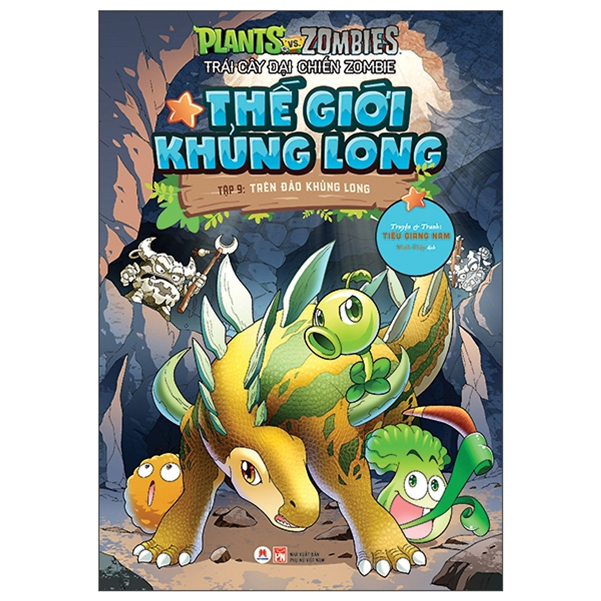 Sách Thiếu Nhi- Trái Cây Đại Chiến Zombie - Thế Giới Khủng Long - Tập 9: Trên Đảo Khủng Long