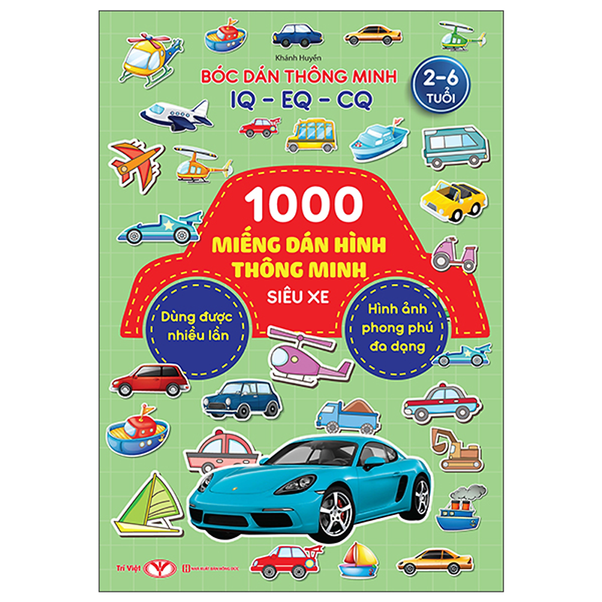 Sách 1000 Miếng Dán Hình Thông Minh - Siêu Xe
