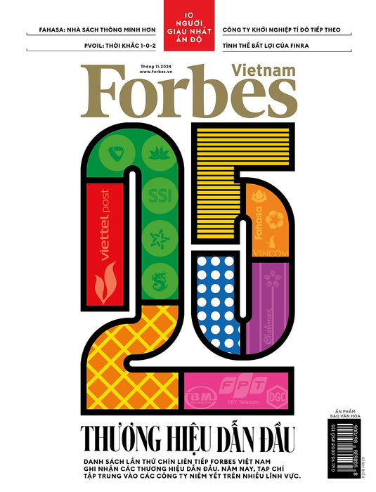 25 Thương Hiệu Dẫn Đầu - Tạp Chí Forbes Việt Nam Kỳ 135 (Tháng 11.2024)