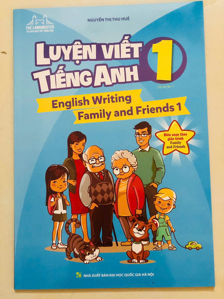 Sách - The Langmaster - Luyện Viết Tiếng Anh 1 (English Writing Family And Friends 1) #Huongbook