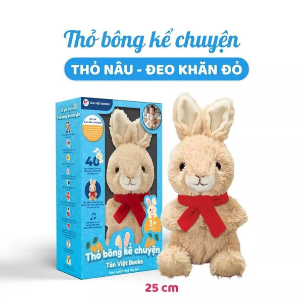 Thỏ Khăn Đỏ - Gấu Bông Kể Chuyện Tân Việt - Kể Chuyện Song Ngữ Cho Bé - Tv