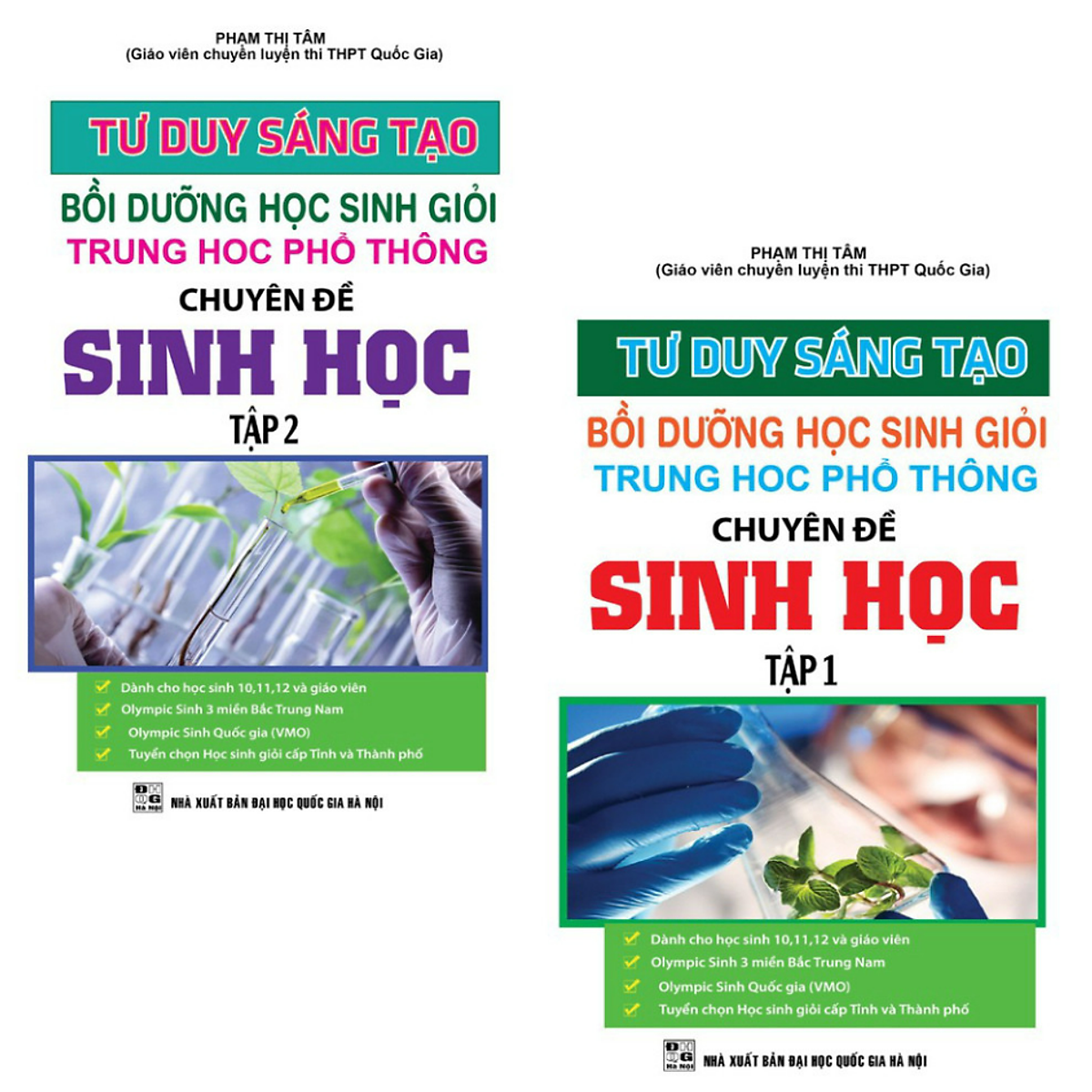 Sách - Tư Duy Sáng Tạo Bồi Dưỡng Học Sinh Giỏi Trung Học Phổ Thông Chuyên Đề Sinh Học - Tập 1 + 2