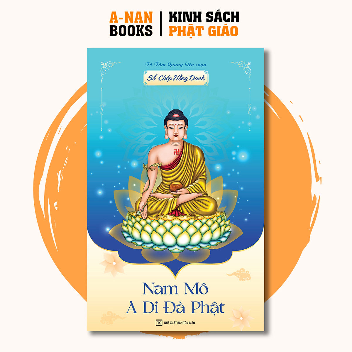 Sách - Vở Chép Hồng Danh Phật, Sổ Chép A Di Đà Phật In Chữ Mờ Loại Cao Cấp Dày Dặn (Tặng Bút)- Tô Tâm Quang Biên Soạn