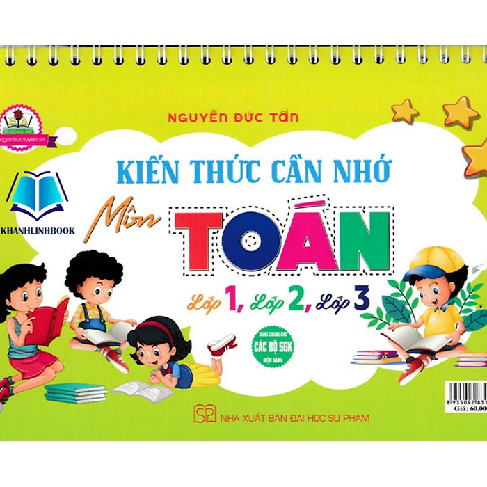 Sách - Kiến Thức Cần Nhớ Môn Toán Lớp 1, Lớp 2, Lớp 3 (Dùng Chung Các Bộ Sgk Hiện Hành) (Ha)