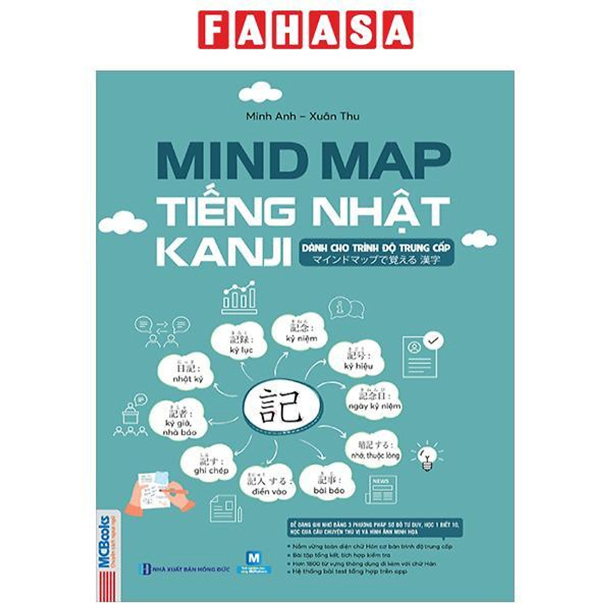 Sách - Mindmap Tiếng Nhật Kanji - Dành Cho Trình Độ Trung Cấp