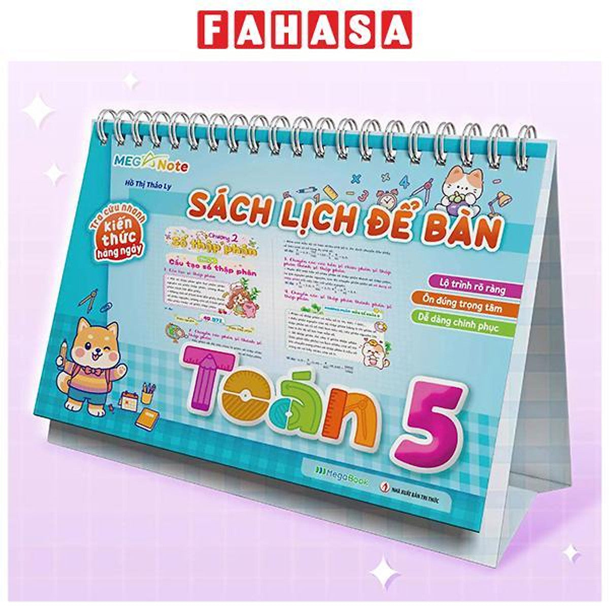 Sách - Sách Lịch Để Bàn - Tra Cứu Nhanh Kiến Thức Hàng Ngày - Toán 5