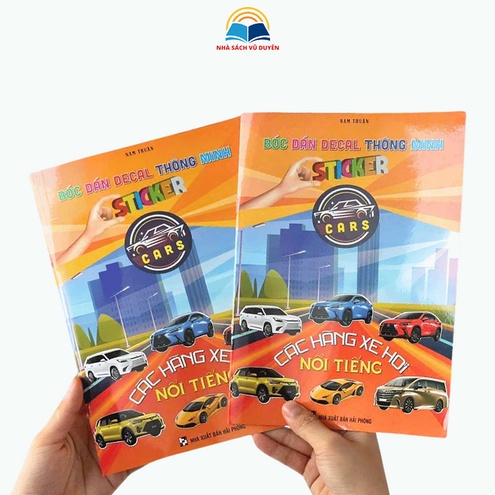 Sách - Bóc Dán Decal Thông Minh Trang Trí Sticker Ngôi Nhà Của Em - Các Hãng Xe Hơi Nổi Tiếng