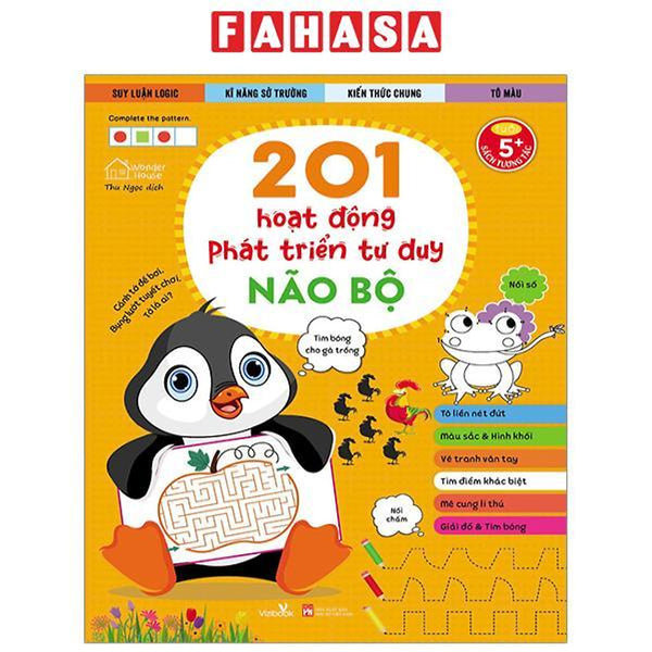 Sách - 201 Hoạt Động Phát Triển Tư Duy - Não Bộ