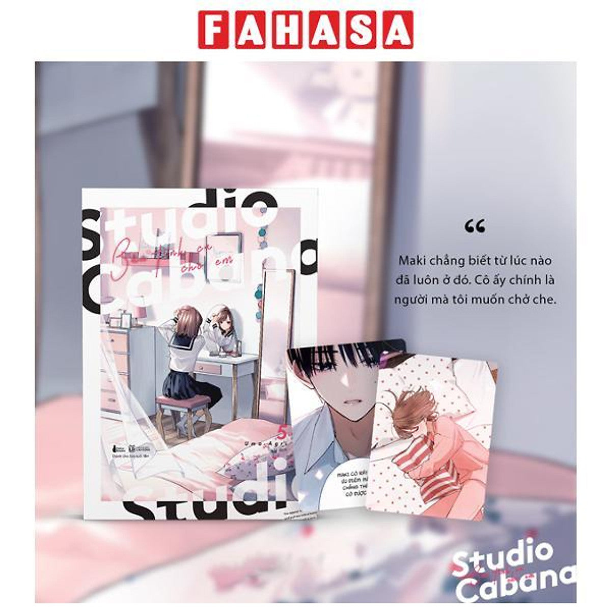 Sách - Studio Cabana - Bản Tình Ca Cho Em - Tập 5 - Tặng Kèm Set 2 Postcard Bo Góc Hai Mặt Phủ Nhũ