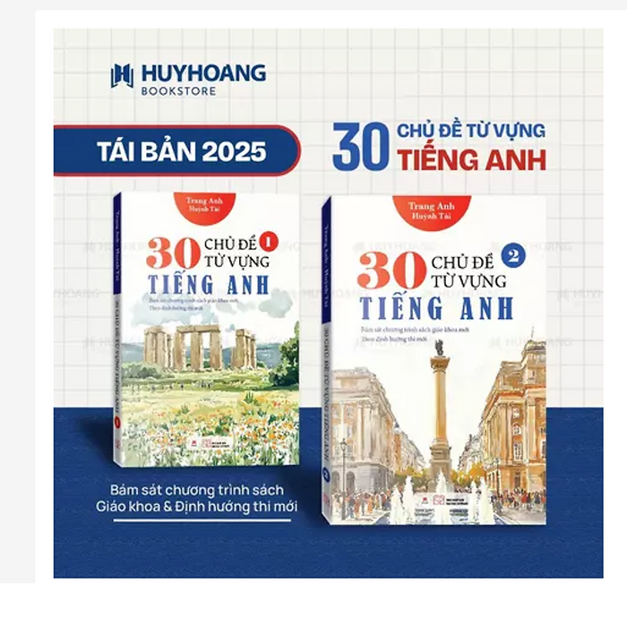 Sách 30 Chủ Đề Từ Vựng Tiếng Anh Tb 2025, Sách Tiếng Anh, Sách Tự Ôn Tiếng Anh, Cô Trang Anh