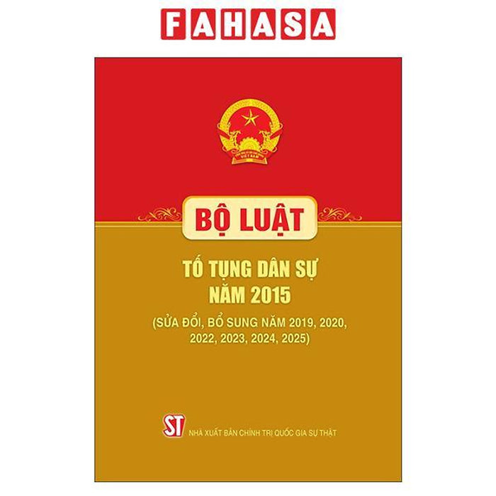 Sách - Bộ Luật Tố Tụng Dân Sự 2015 (Sửa Đổi, Bổ Sung Năm 2019, 2020, 2022,2023,2024,2025)