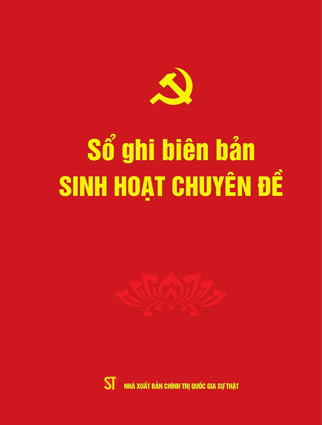 Sổ Ghi Biên Bản Sinh Hoạt Chuyên Đề