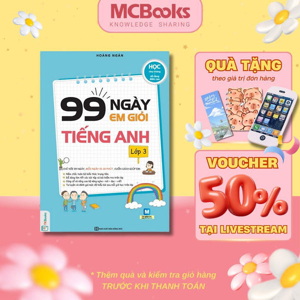 Sách - 99 Ngày Em Giỏi Tiếng Anh Lớp 3 - Mcbooks