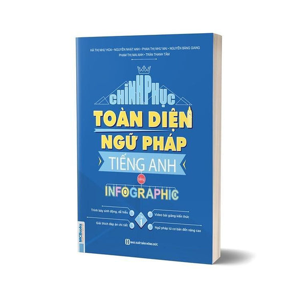Sách - Chinh Phục Toàn Diện Ngữ Pháp Tiếng Anh Bằng Infographic - Tập 1 - Mcbooks