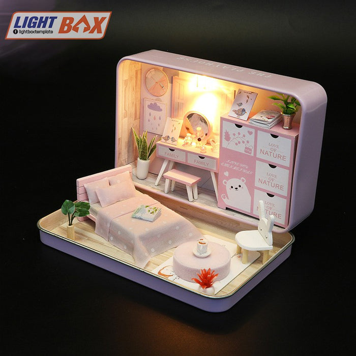 Nhà búp bê - BOX THEATER [Mô hình có nội thất + Đèn LED] - Quà tặng sinh nhật tự làm S931, S932, S933