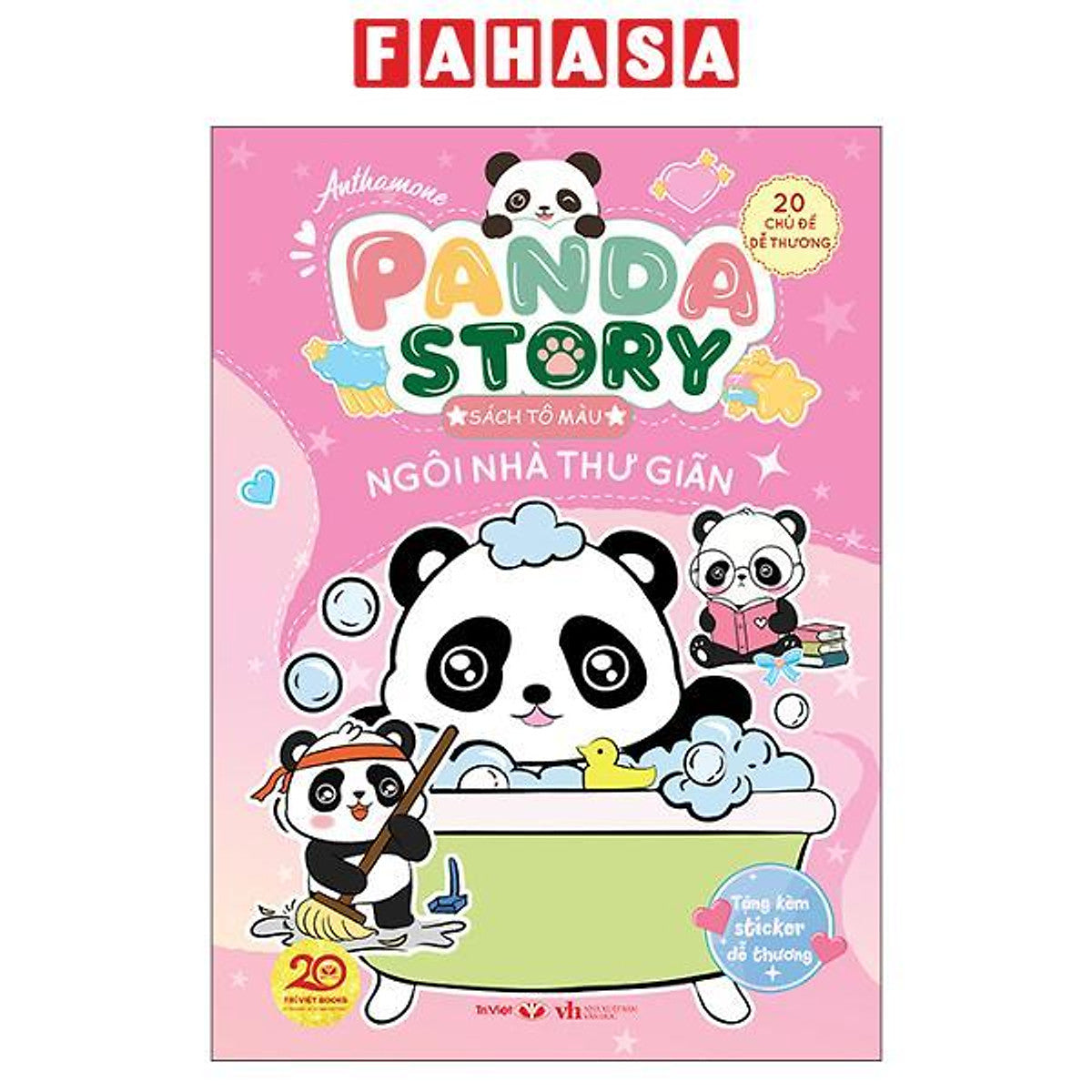 Sách - Panda Story - Sách Tô Màu - Ngôi Nhà Thư Giãn