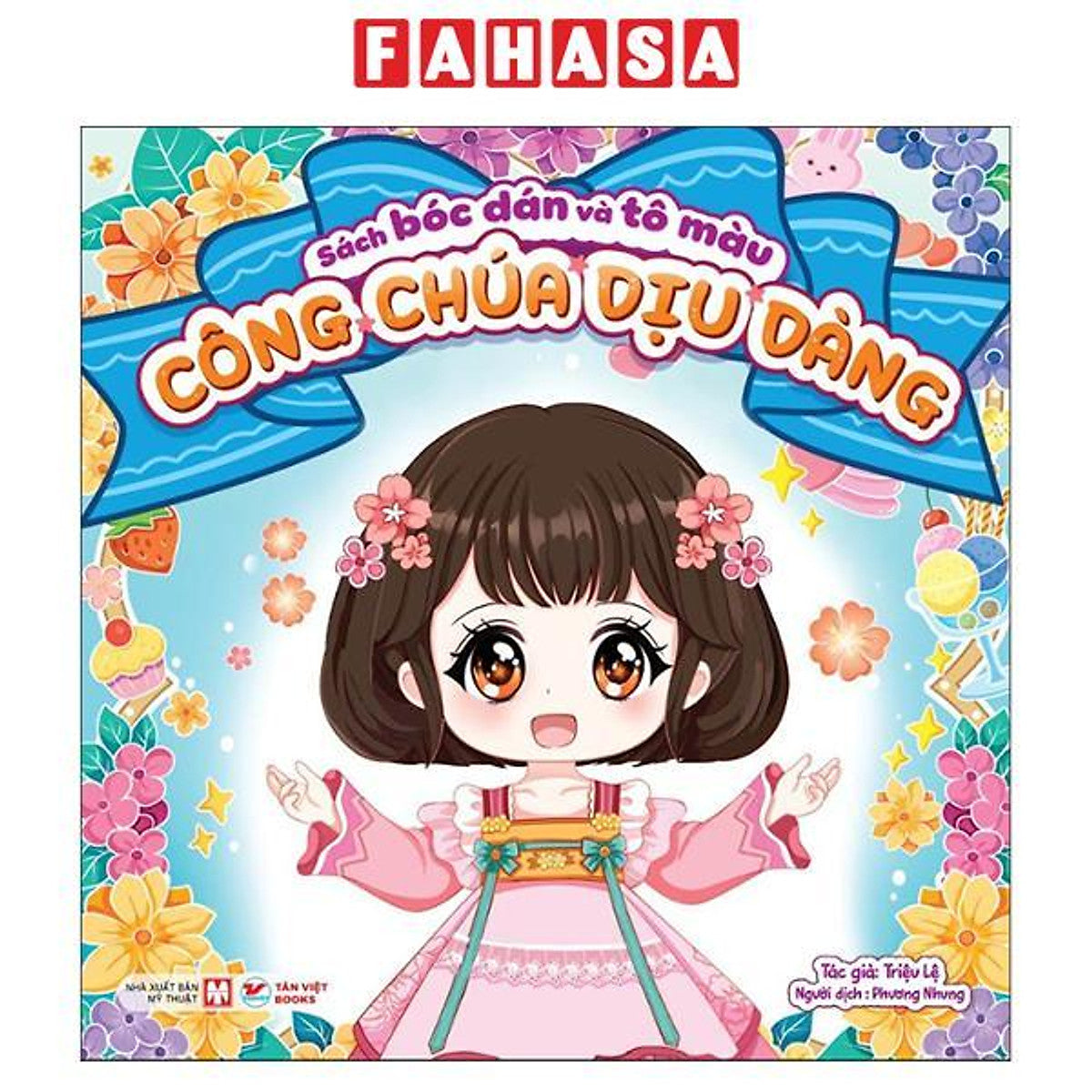 Sách - Sách Bóc Dán Và Tô Màu - Công Chúa Dịu Dàng