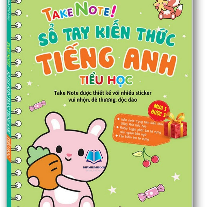 Sách - Take Note ! Sổ Tay Kiến Thức Tiếng Anh Tiểu Học