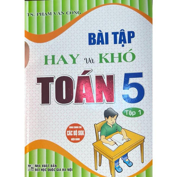 Sách - Bài Tập Hay Và Khó Toán 5 Tập 1( Ha) (Ha-Mk)