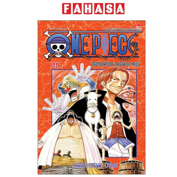 Sách - One Piece - Tập 25 - Người Đàn Ông Trị Giá Một Trăm Triệu - Bản Bìa Áo (Tái Bản 2025)
