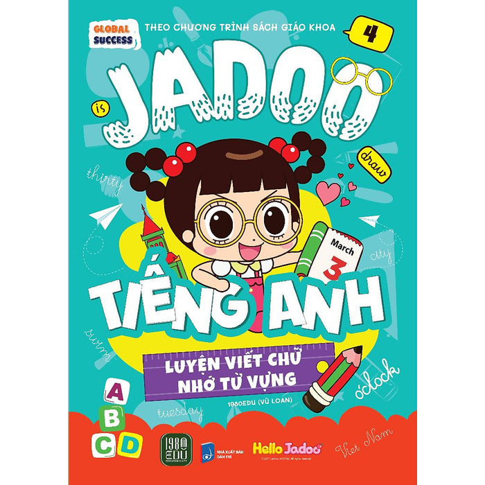 Jadoo Luyện Viết Chữ, Nhớ Từ Vựng Tiếng Anh 4