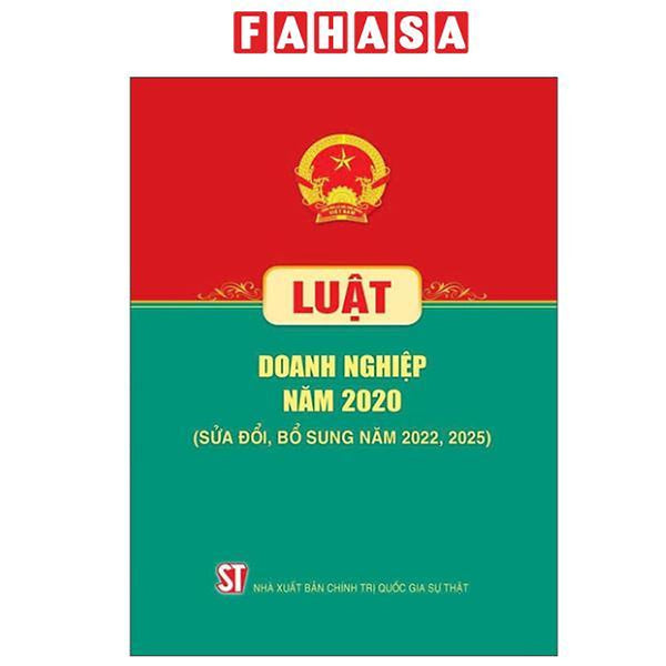 Sách - Luật Doanh Nghiệp Năm 2020 (Sửa Đổi, Bổ Sung Năm 2022, 2025)