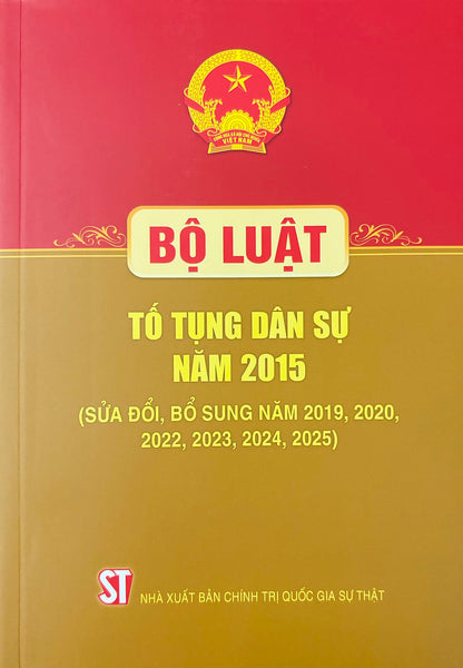 Bộ Luật Tố Tụng Dân Sự Năm 2015 (Sửa Đổi, Bổ Sung Năm 2019, 2020, 2022, 2023, 2024, 2025)