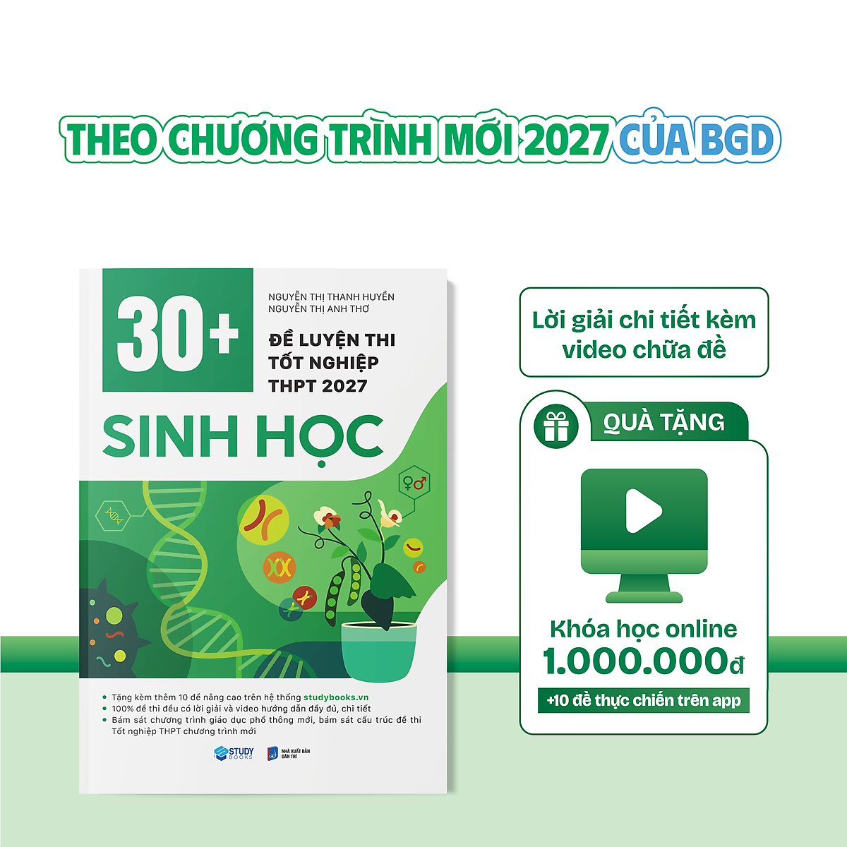 30+ Đề Luyện Thi Tốt Nghiệp Thpt 2027 Sinh Học + Tặng Khóa Học Trị Giá 1 Triệu
