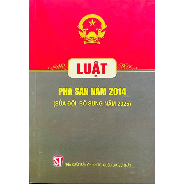 Sách - Luật Phá Sản Năm 2014 (Sửa Đổi, Bổ Sung Năm 2025)