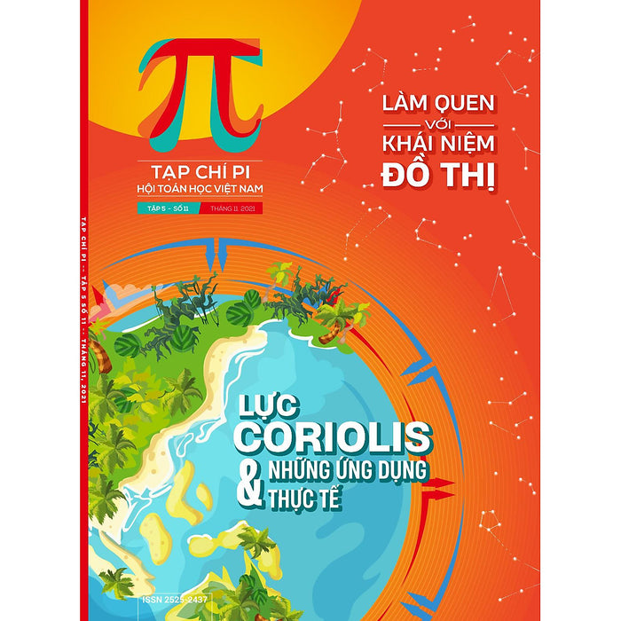 Tạp chí Pi - Hội Toán Việt Nam/Trọn bộ 10 cuốn - 12 số năm 2021