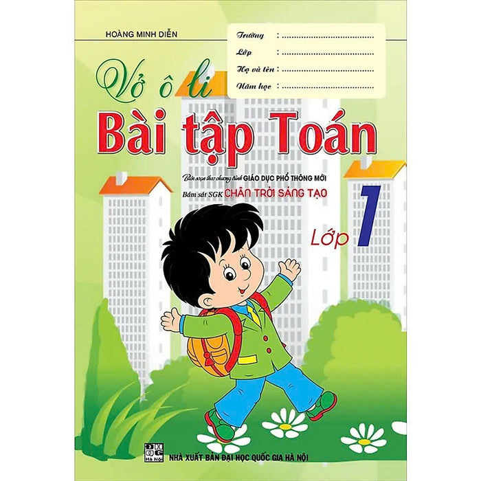 Sách Vở Ô Li Bài Tập Toán Lớp 1 - (Bám Sát Sgk Chân Trời Sáng Tạo)
