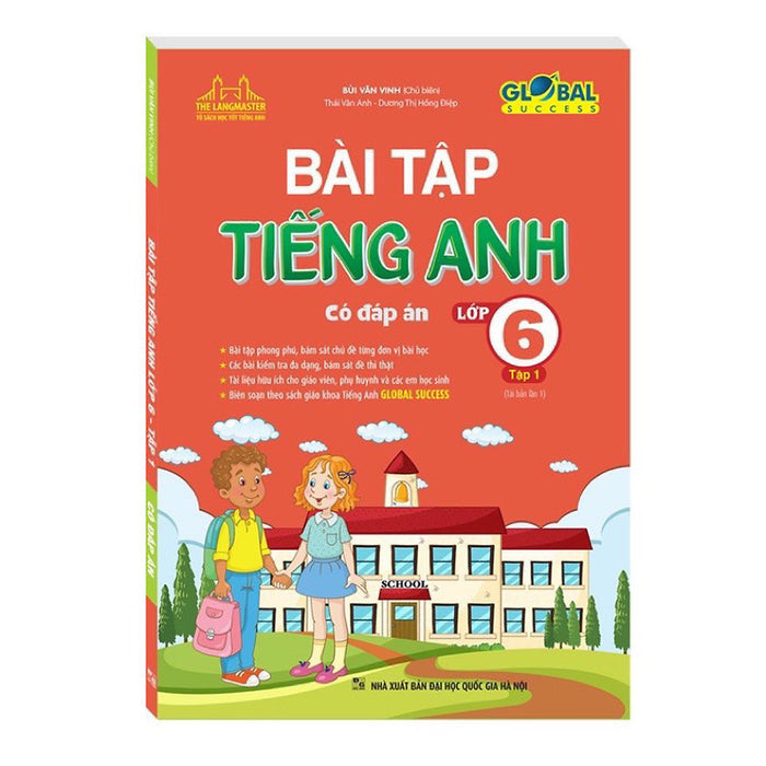 ￼Sách -Bài Tập Tiếng Anh 6 Tập 1-(Có Đáp Án)-Global Succes