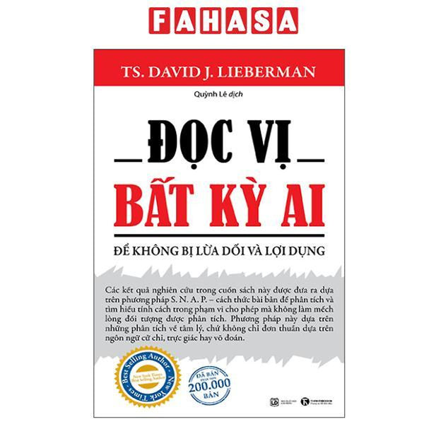 Sách - Đọc Vị Bất Kỳ Ai - Để Không Bị Lừa Dối Và Lợi Dụng (Tái Bản 2025)