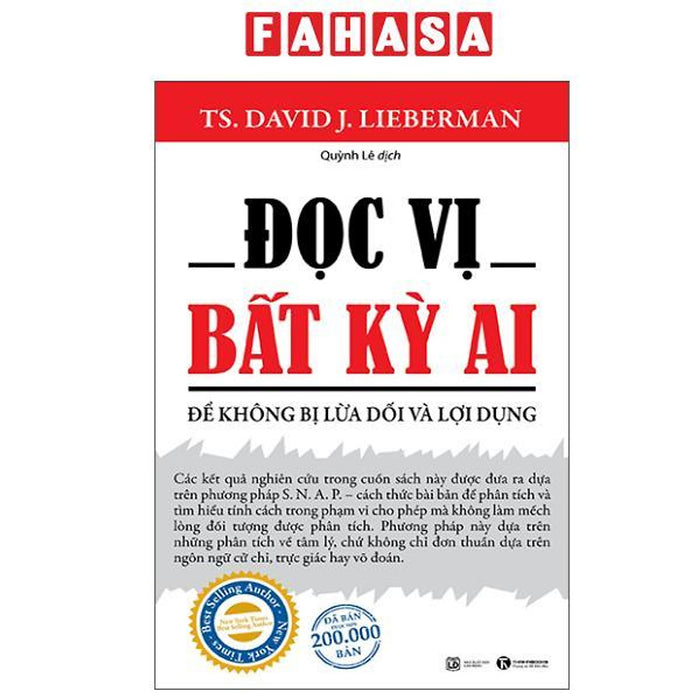 Sách - Đọc Vị Bất Kỳ Ai - Để Không Bị Lừa Dối Và Lợi Dụng (Tái Bản 2025)