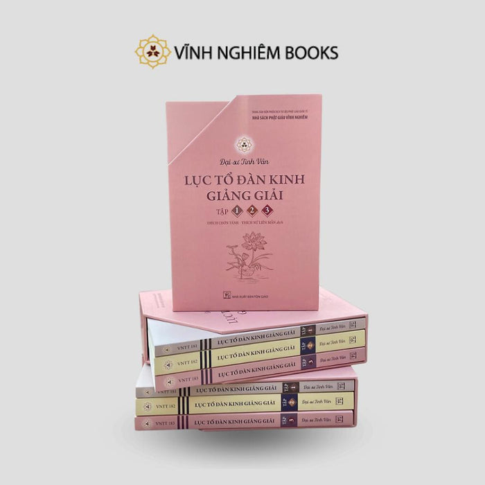 Sách - Hộp Sách Lục Tổ Đàn Kinh Giảng Giải - Đại Sư Tinh Vân - Vĩnh Nghiêm Books