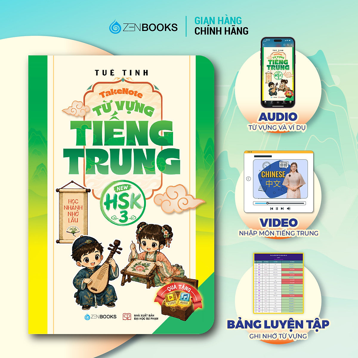 Sách - Takenote Từ Vựng Tiếng Trung Hsk 3 - 500 Từ Vựng Hsk 3 Theo Khung Chuẩn Hsk 3.0