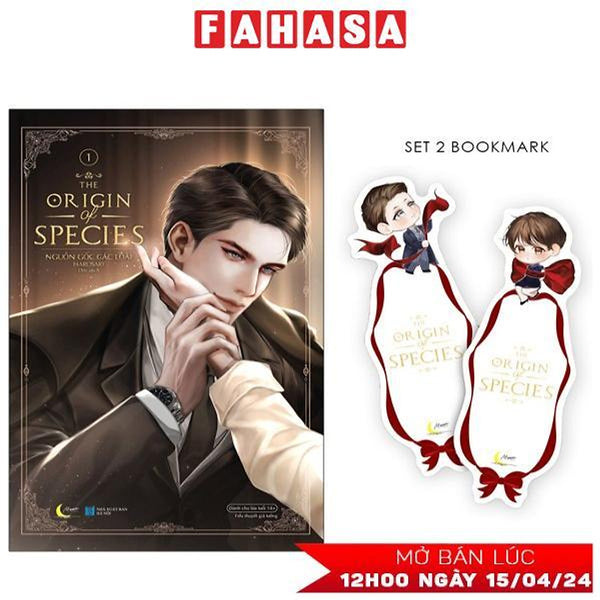 Sách - The Origin Of Species - Nguồn Gốc Các Loài - Tập 1 - Tặng Kèm 2 Bookmark Bồi Cứng