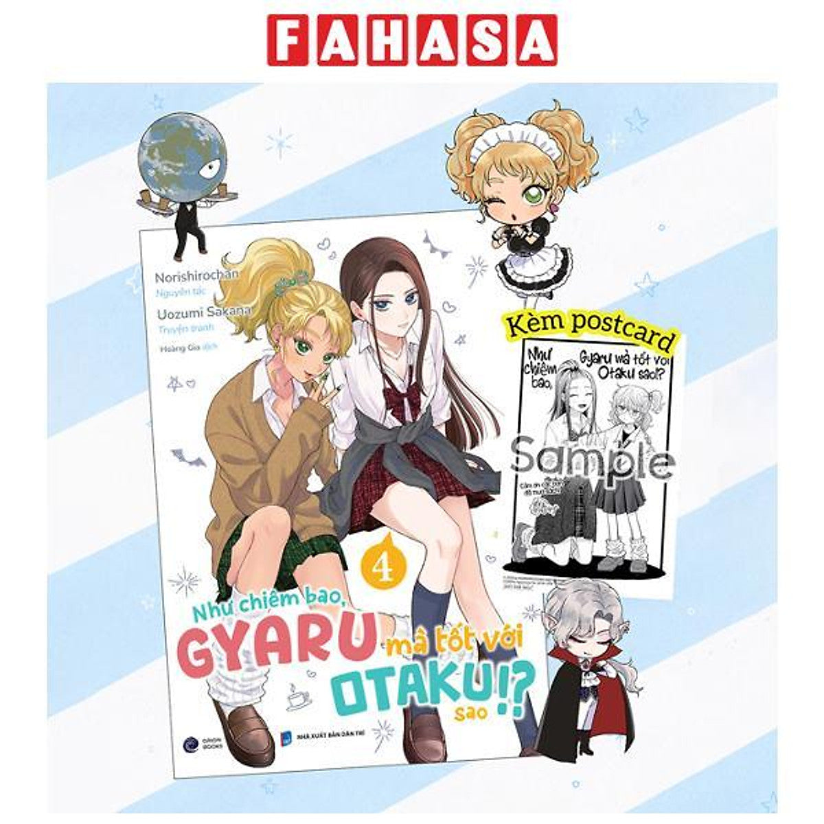 Sách - Như Chiêm Bao, Gyaru Mà Tốt Với Otaku Sao!? - Tập 4 - Tặng Kèm Bìa Áo + Postcard