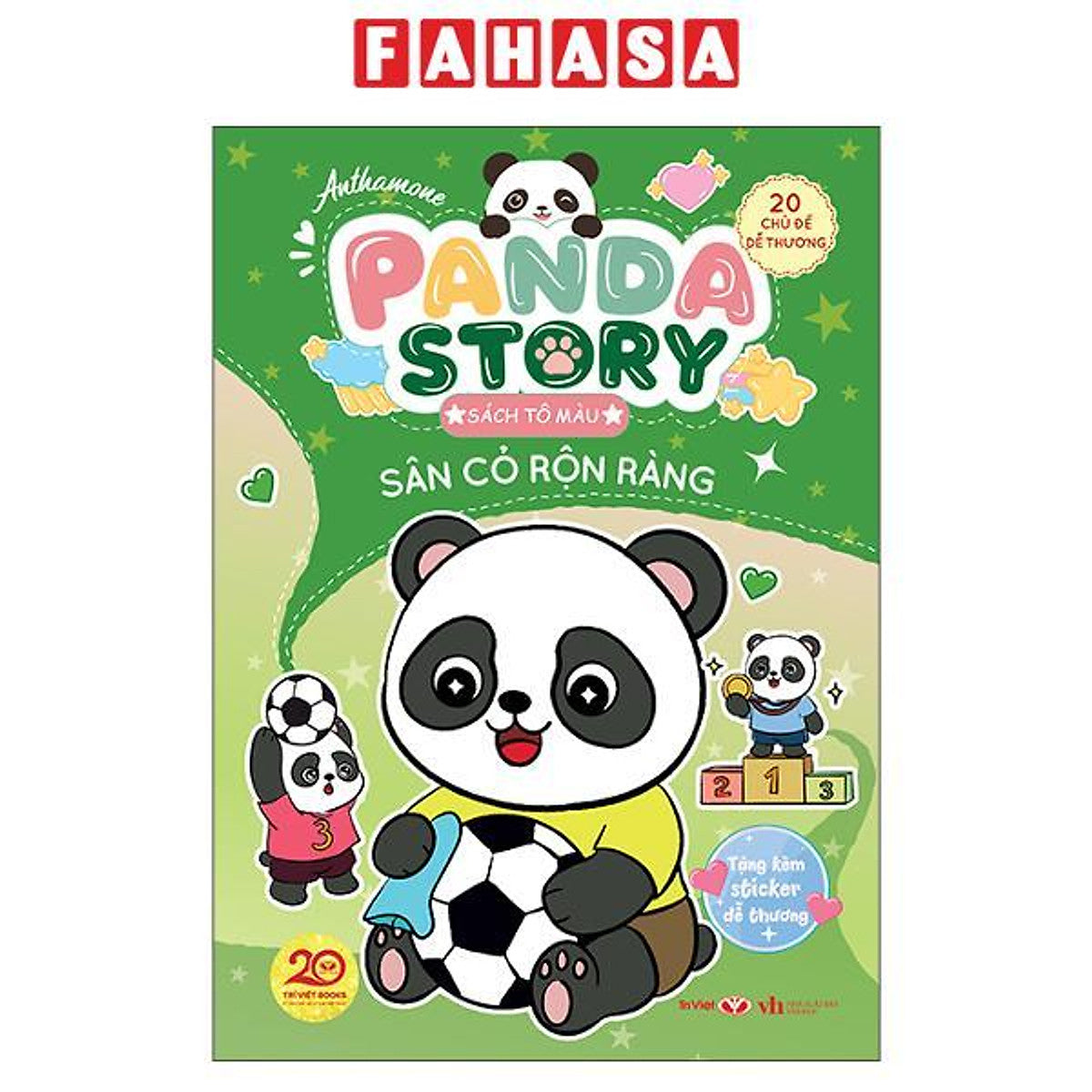 Sách - Panda Story - Sách Tô Màu - Sân Cỏ Rộn Ràng
