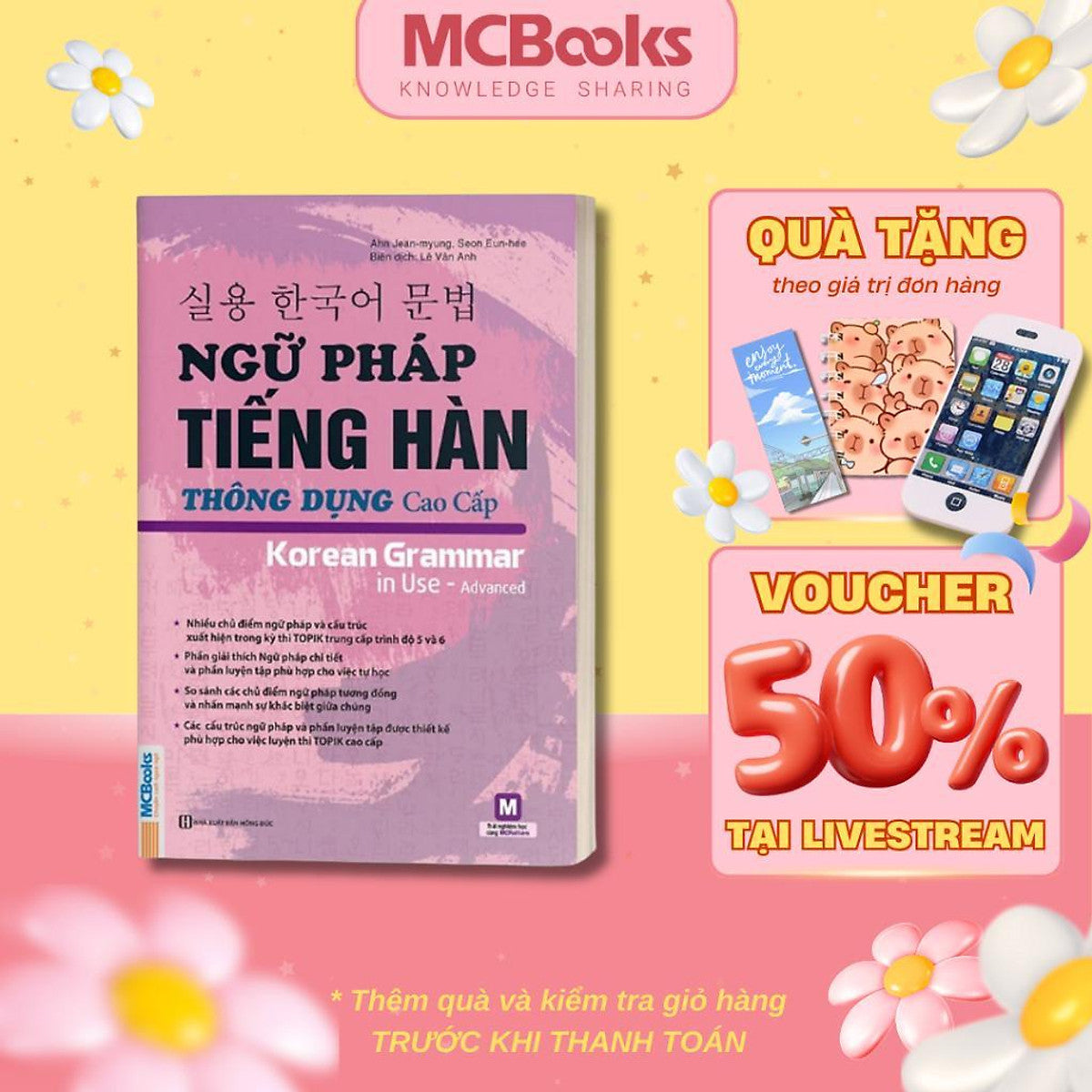 Sách - Ngữ Pháp Tiếng Hàn Thông Dụng - Cao Cấp - Mcbooks