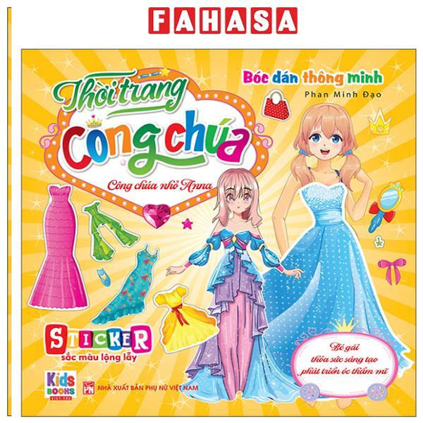 Sách - Bóc Dán Thông Minh - Thời Trang Công Chúa - Công Chúa Nhỏ Anna