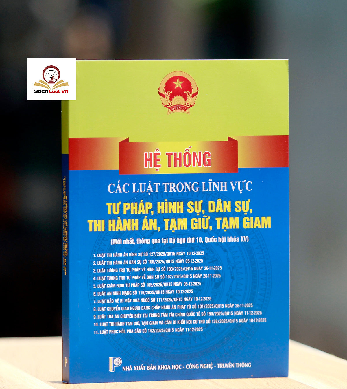 Hệ Thống Các Luật Trong Lĩnh Vực Tư Pháp, Hình Sự, Dân Sự, Thi Hành Án, Tạm Giữ, Tạm Giam (Mới Nhất, Thông Qua Tại Kỳ Họp Thứ 10, Quốc Hội Khóa Xv)