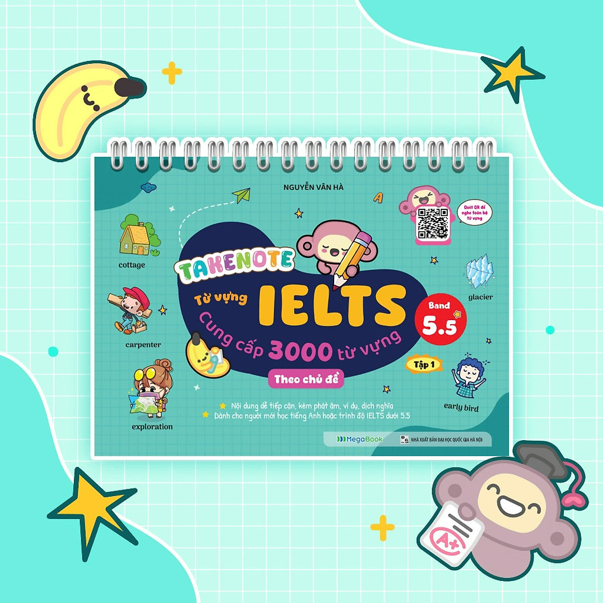 Sách Takenote Ielts 3000 Từ Vựng Theo Chủ Đề - Tập 1 (Band 5.5)