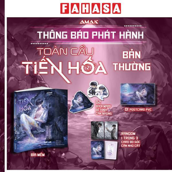 Sách - Toàn Cầu Tiến Hóa - Tập 2 - Tặng Kèm 2 Bookmark Bế Hình Phủ Nhung + 1 Pvc Postcard + 1 Card Bo Góc Phủ Nhũ Cát Random 1 Trong 3 Mẫu