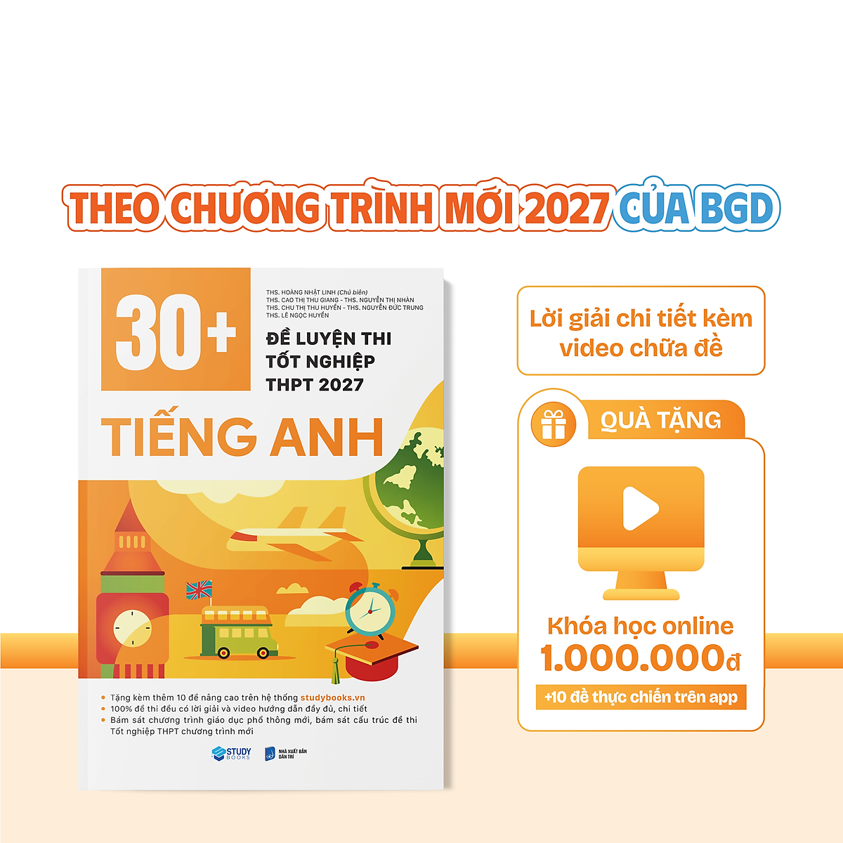 30+ Đề Luyện Thi Tốt Nghiệp Thpt 2027 Môn Tiếng Anh + Tặng Khóa Học Trị Giá 1 Triệu - Bản Quyền
