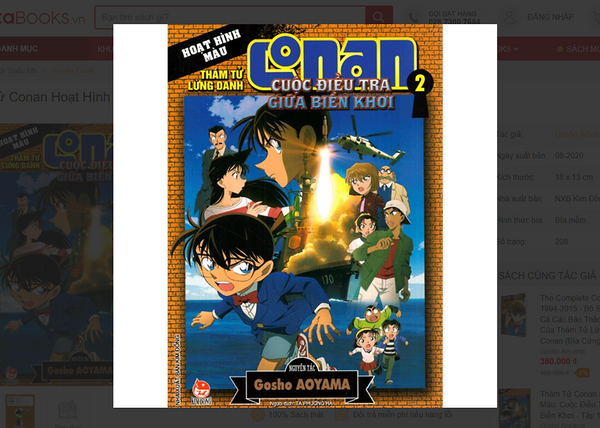 Truyện Tranh Thám Tử Lừng Danh Conan Hoạt Hình Màu: Cuộc Điều Tra Giữa Biển Khơi Full 2 Tập (Chang Book)