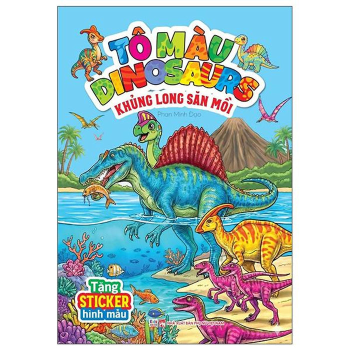 Sách - Tô MàU Dinosaurs - KhủNg Long Săn MồI