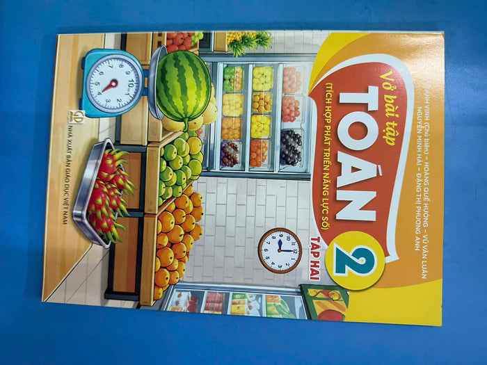 Sách Vở Bài Tập Toán 2- Tập Hai- Tích Hợp Phát Triển Năng Lực Số (Kèm Nilon Bọc Sách, Nhãn Tên)